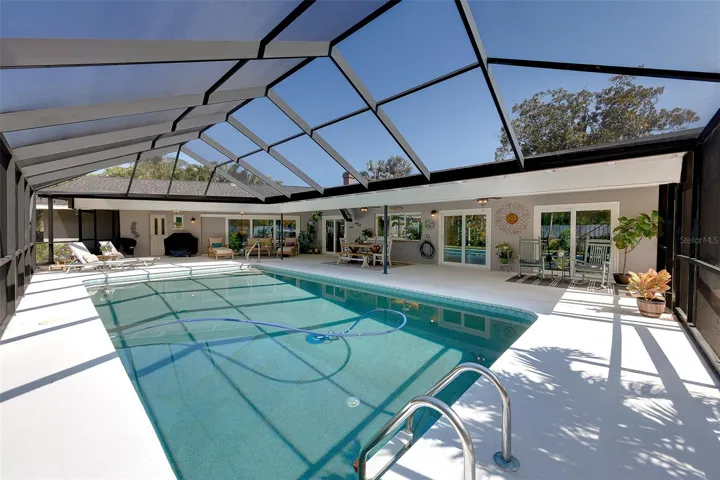 Sneak peek of the pool and patio area