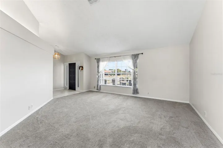 Living Room with Front Yard View
