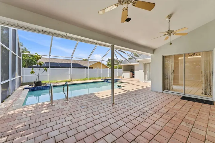 Back Patio with Ceiling Fans