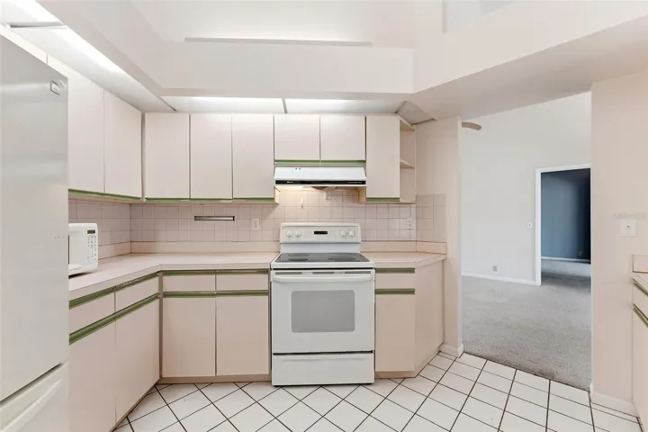 Kitchen with Ample Cabinet Stoarge