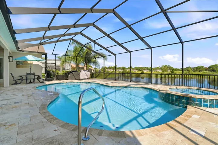 view from pool heated saltwater