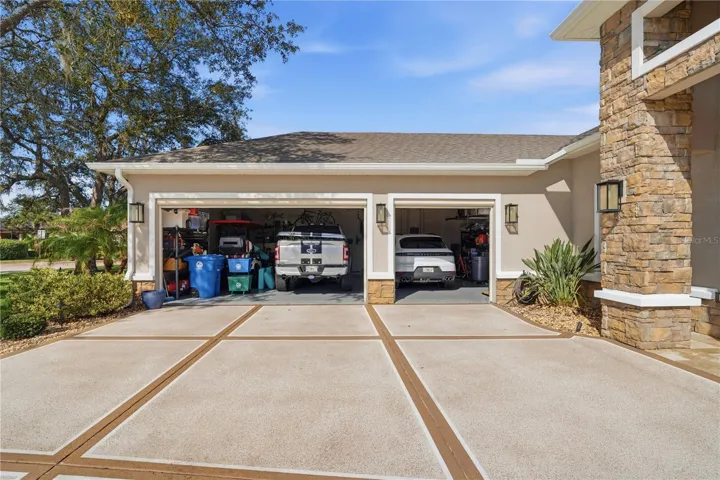 3-car garage