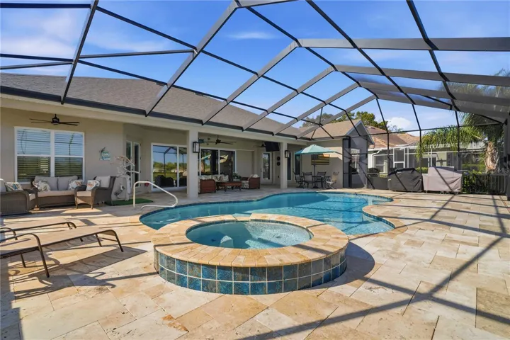 Saltwater hot tub heated