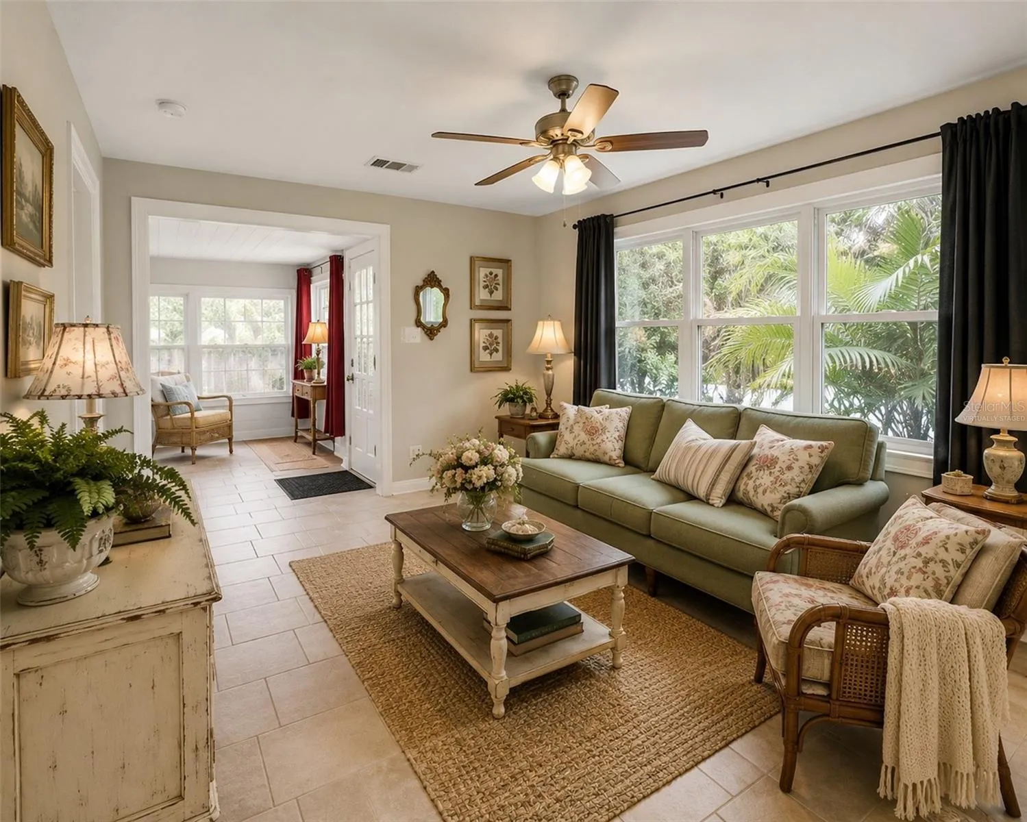 Virtually Staged Living Room