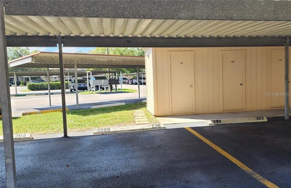 Assigned covered parking