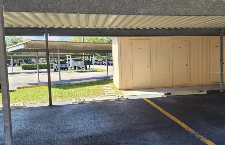 Assigned covered parking
