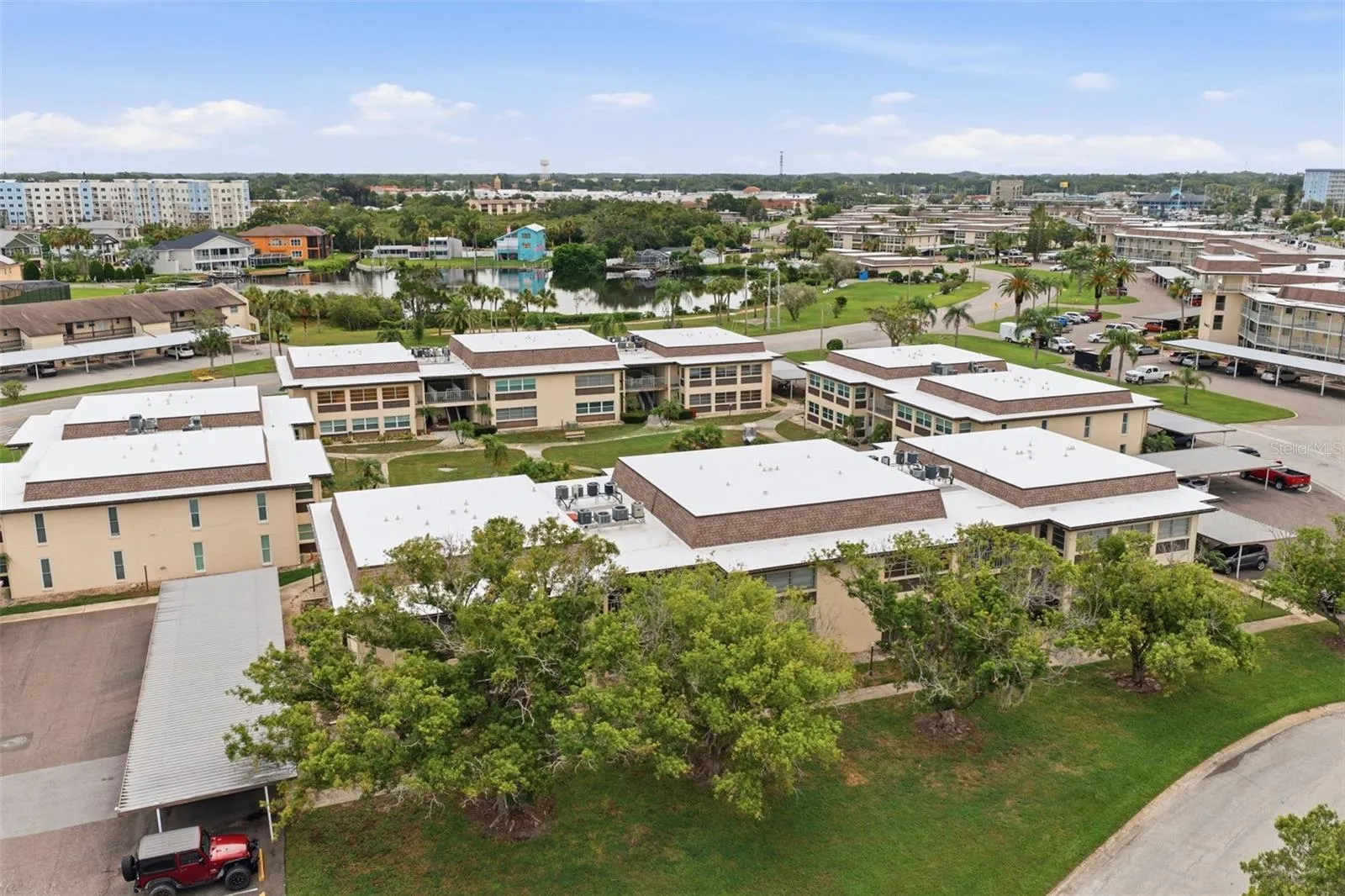 Aerial View of Building T and Carport