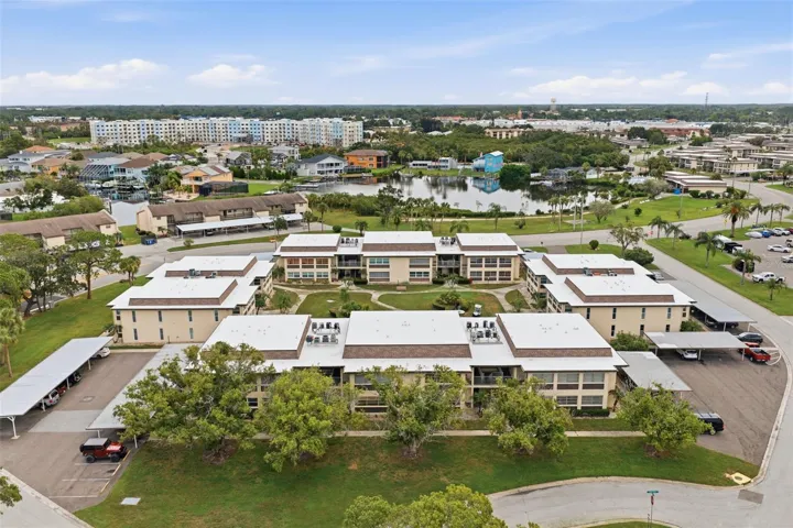 Aerial View of Building and Carport
