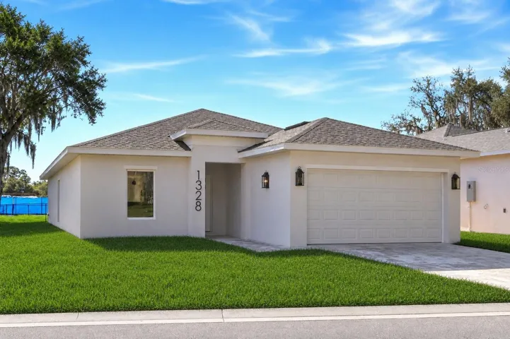 Brand new construction home in Leesburg, no HOA and no rear neighbors with fresh finishes and move-in-ready curb appeal.
