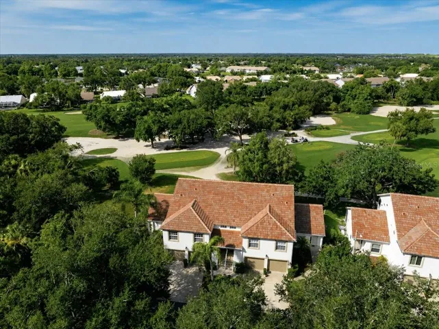 aerial view from front