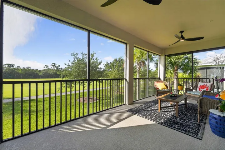 Enjoy your coffee on the lanai ON HOLE 5!