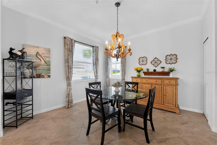 Dining Room off of the kitchen