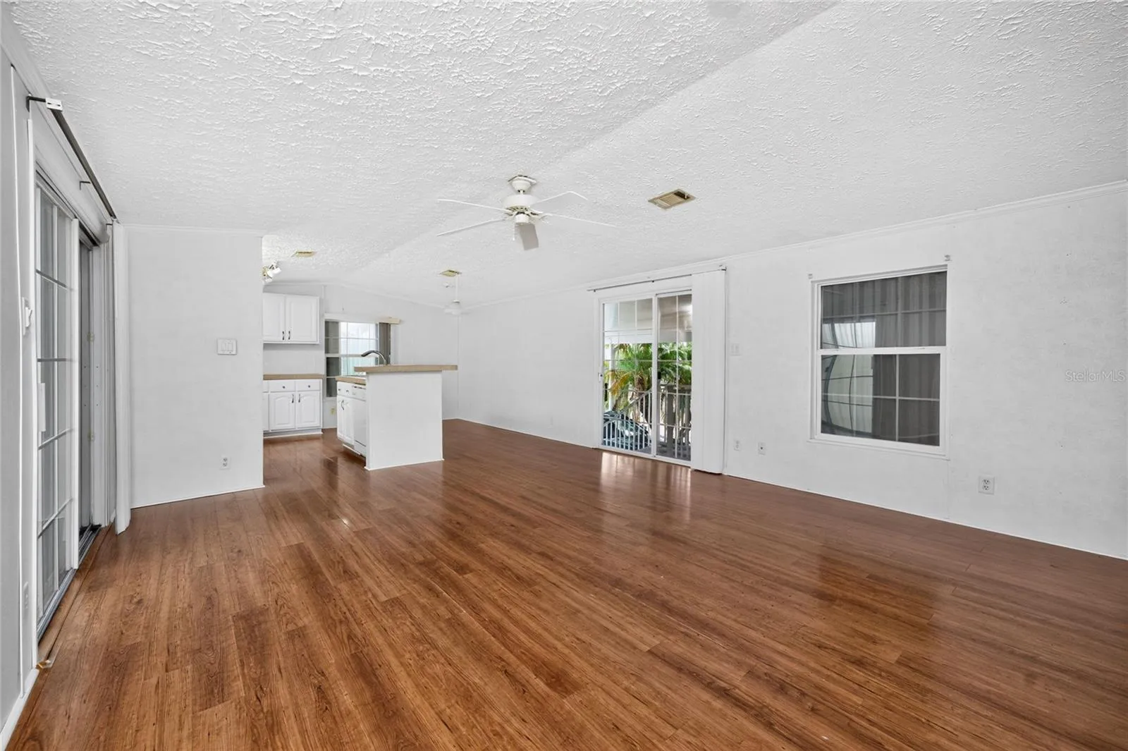 Large open kitchen and living room