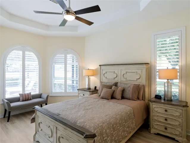 Spacious Primary Bedroom with sitting area.