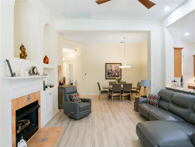 Living Room with gas fireplace