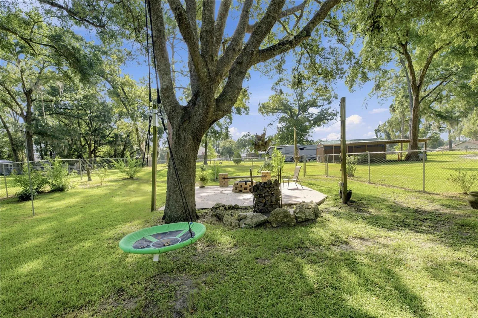 Fenced in Backyard