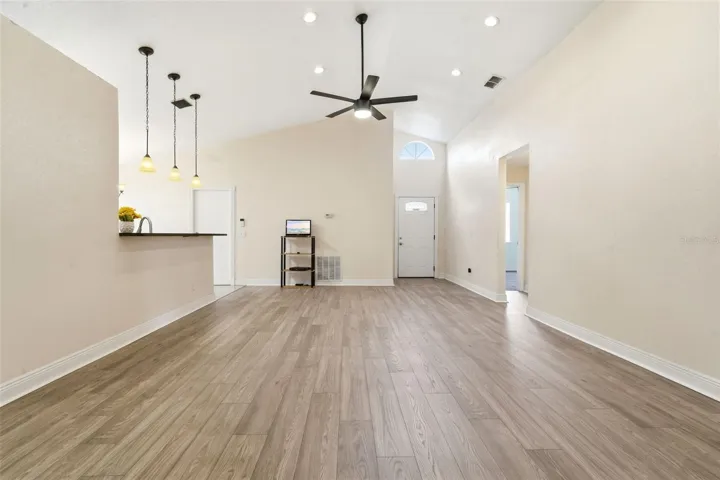 Living room looking towards front door
