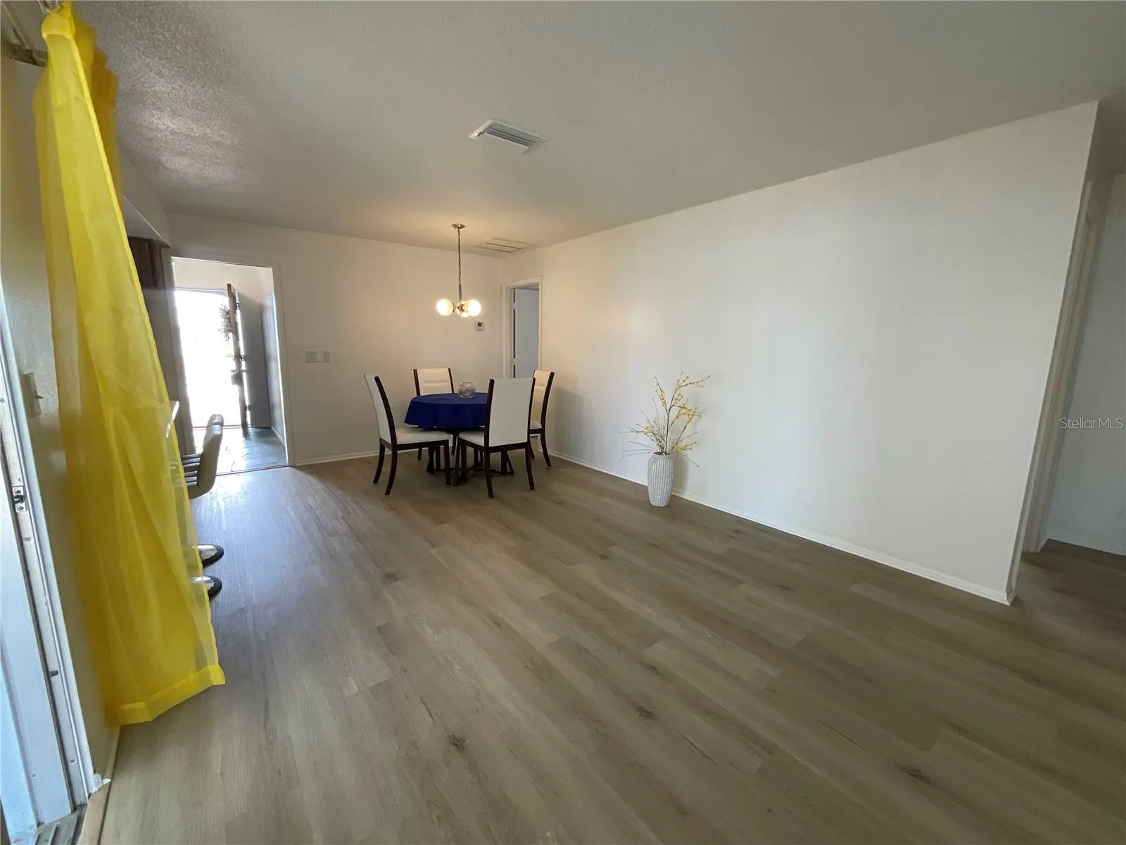 Entering from the patio, plenty of space to relax in your family room