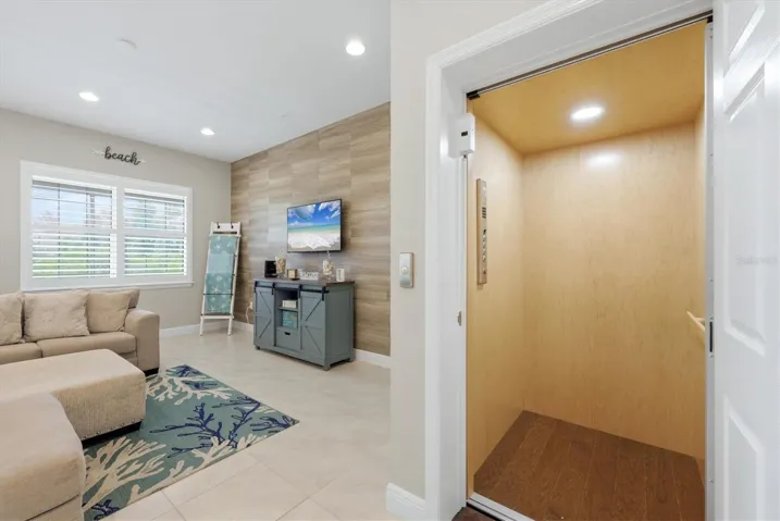Living Room and Elevator