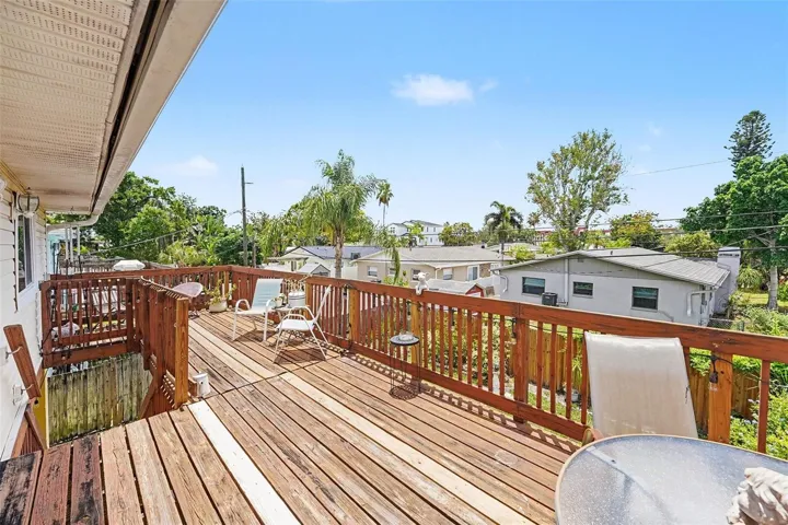 Spacious deck, perfect to enjoy your morning coffee or read a book.