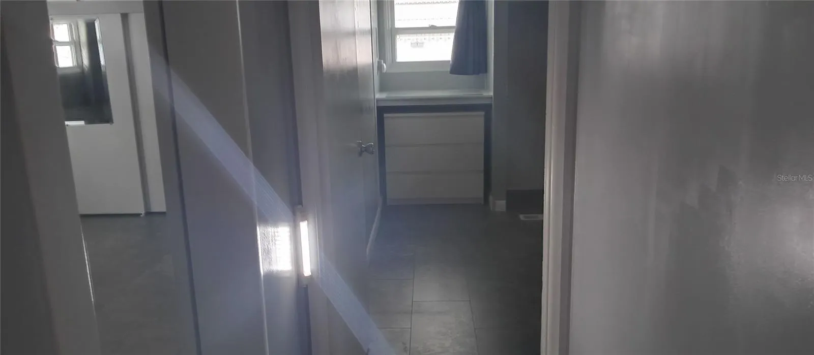 Motion sensor light in hallway