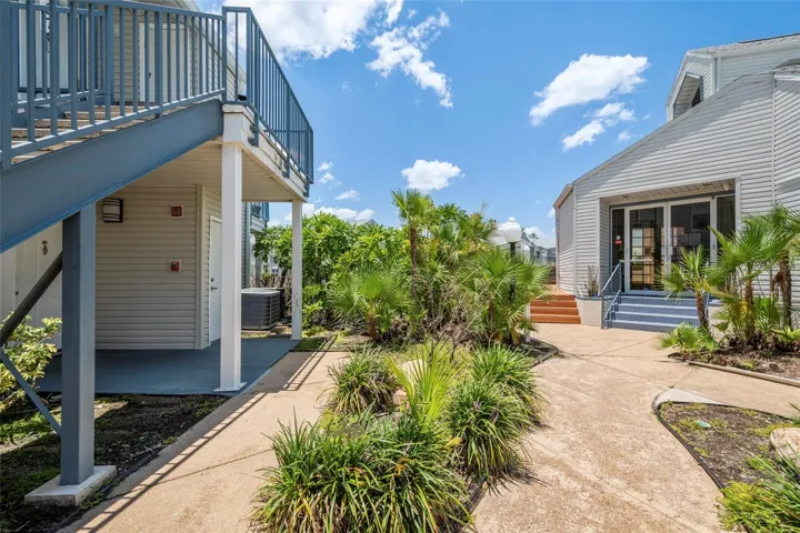Walk way to front door