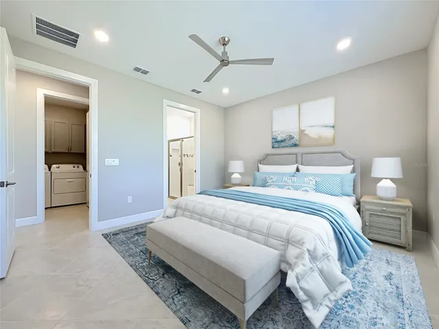 Staged Primary Bedroom