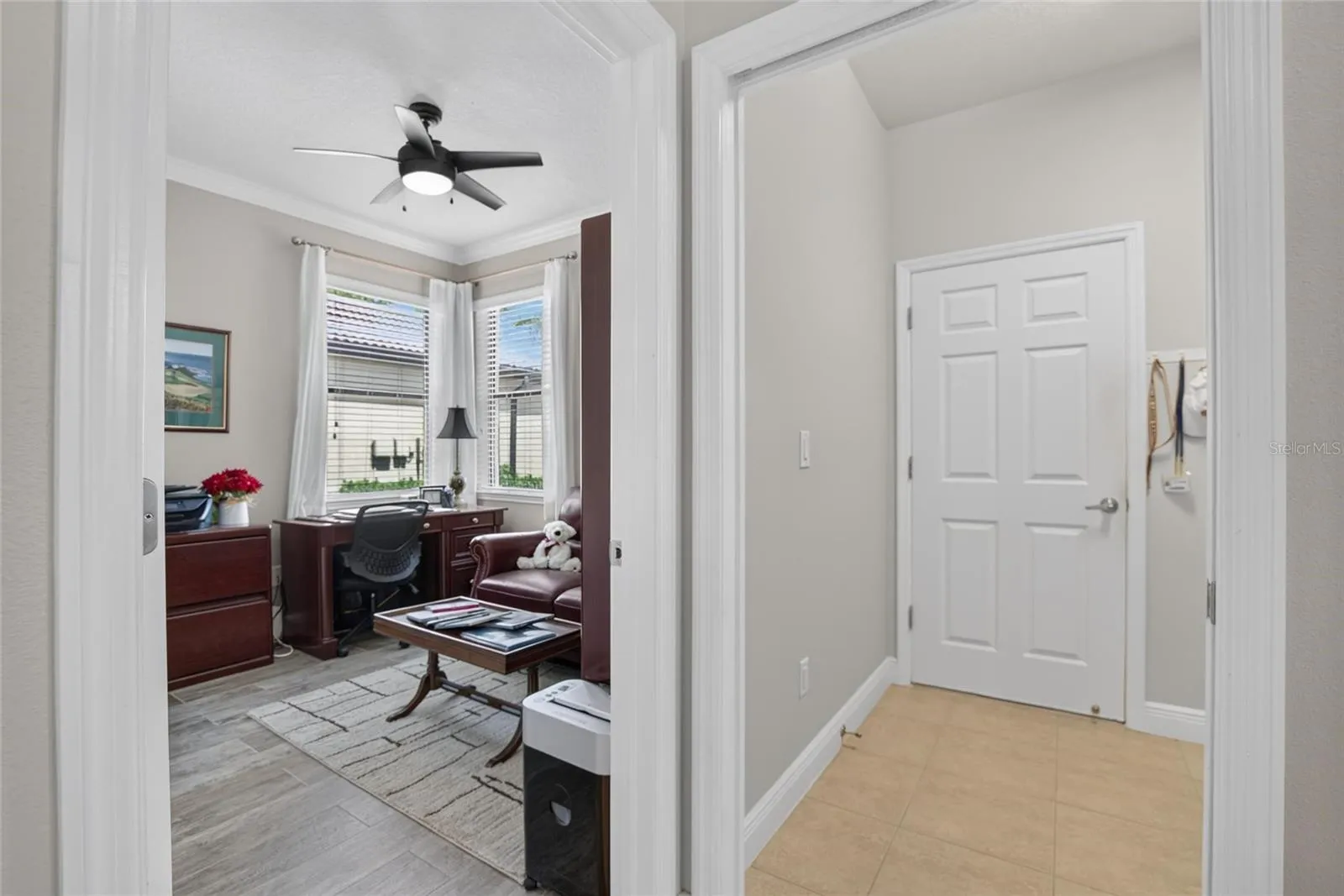 Office/Study/Den/Hallway to Laundry room