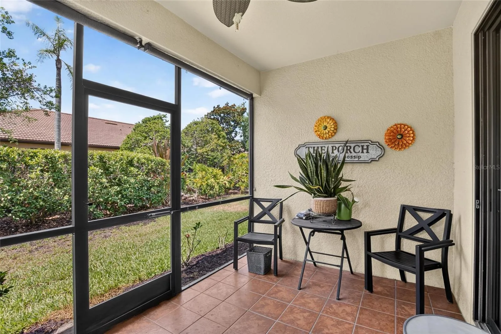 Tiled lanai