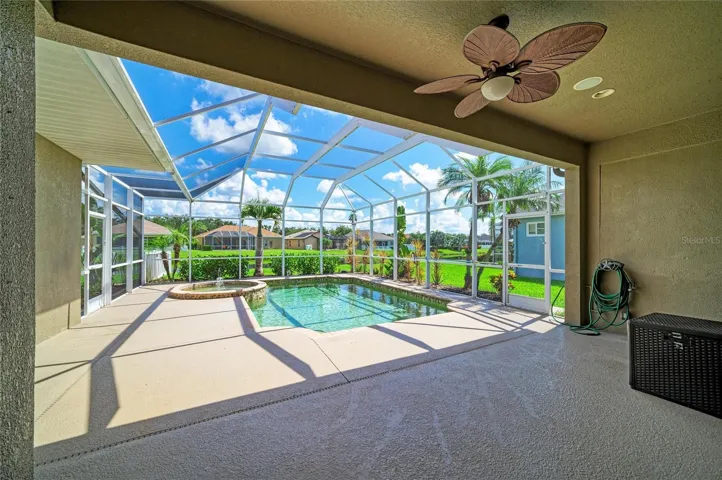 Lanai, pool, spa.