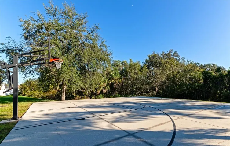 Community basketball court.
