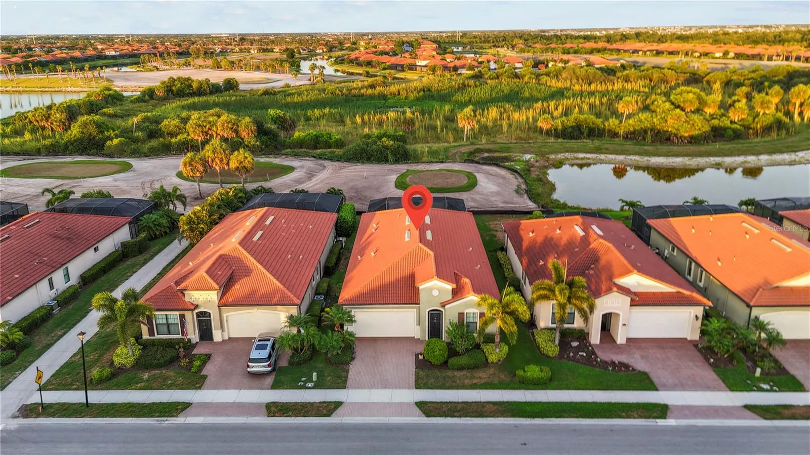 Aerial View of the Home