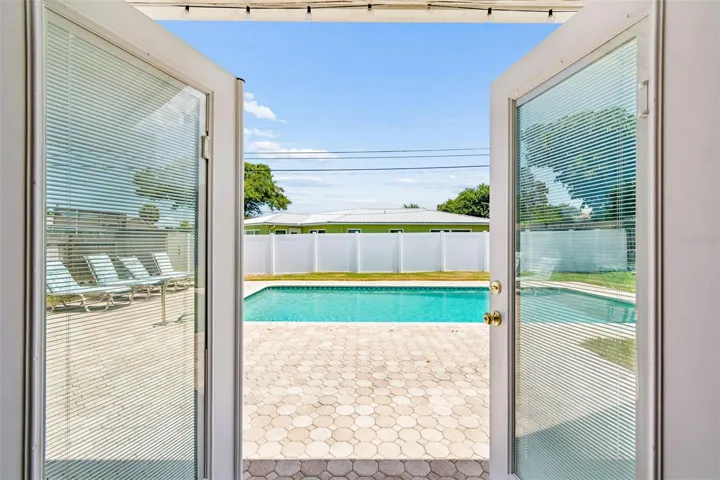 French Doors to Backyard