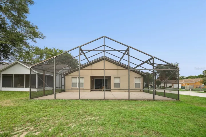 Rear view of property