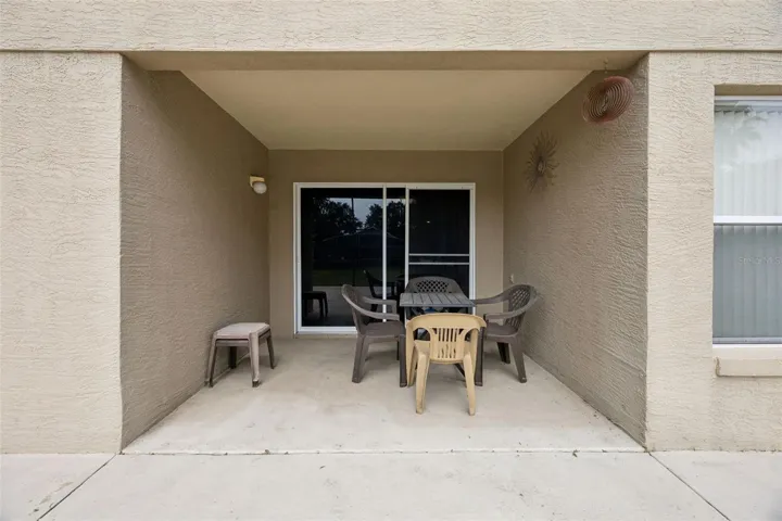 Rear patio