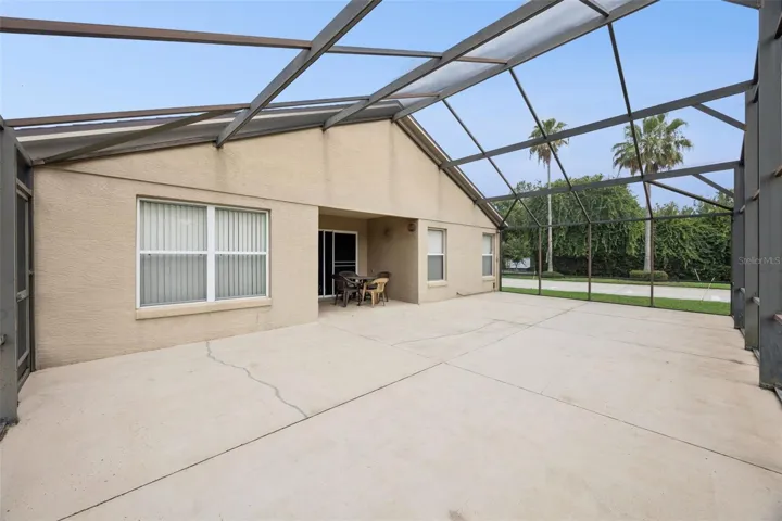 Rear screened-in patio