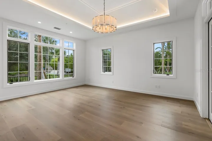 Luxurious primary bedroom