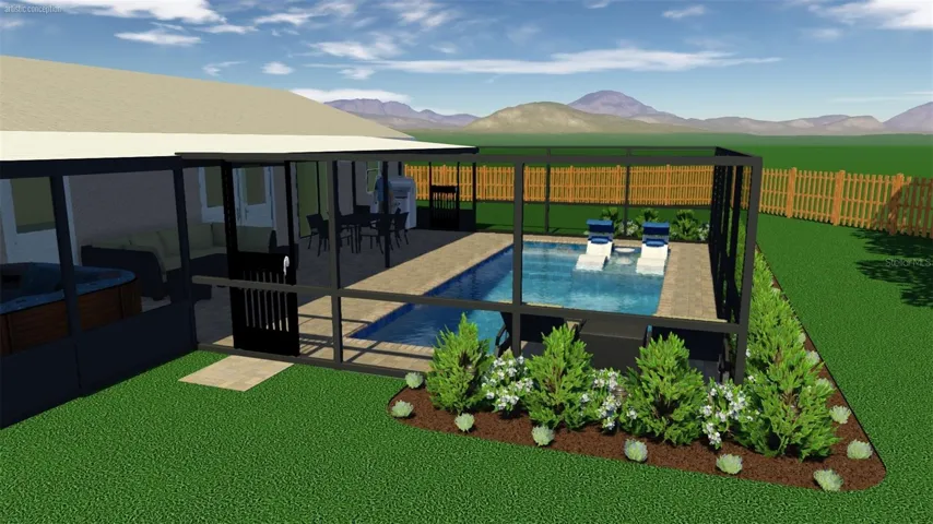 There is room for a pool!