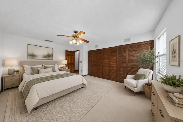 VIRTUALLY STAGED MASTER BEDROOM