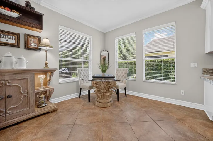 Dining area in the kitchen