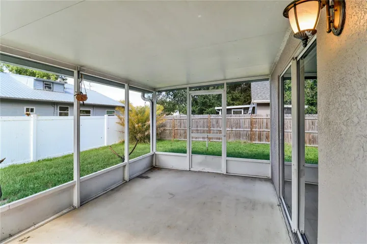 Rear Covered Patio