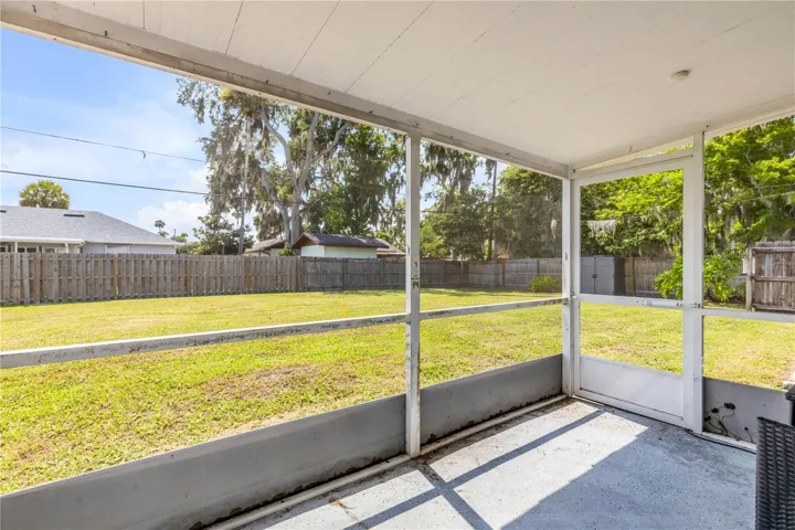Screened-In Back Patio