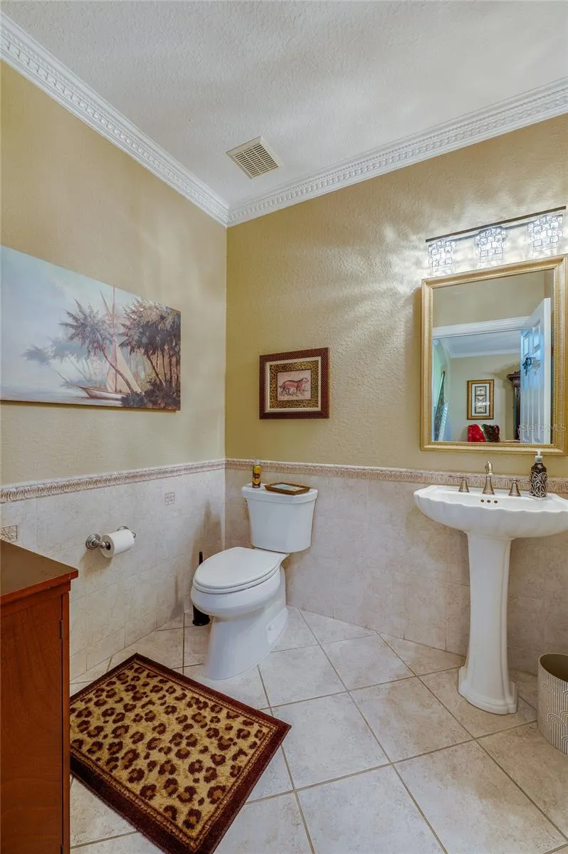Half bath on 1st floor