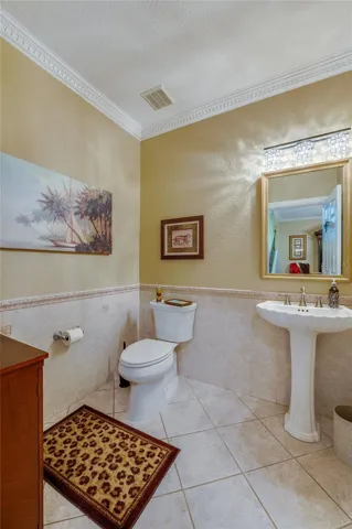 Half bath on 1st floor