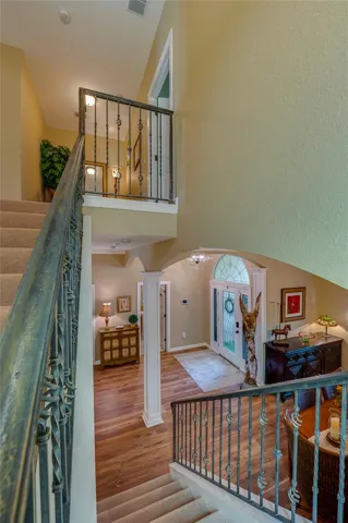 View from the landing of the staircase