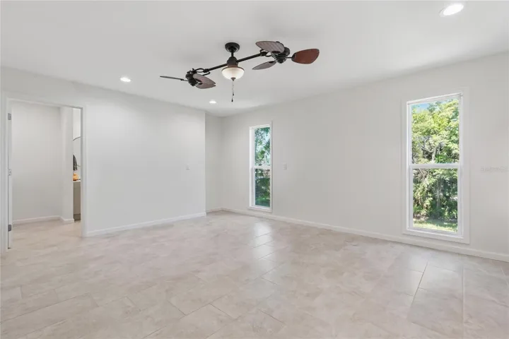 Very Spacious Primary Suite with Dual Ceiling Fans