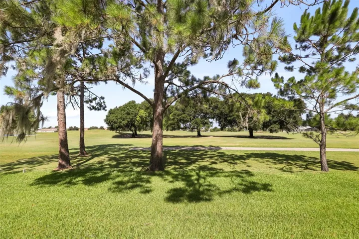 Golf course view from lanai