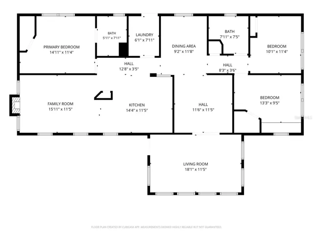Floor plan with dimensions