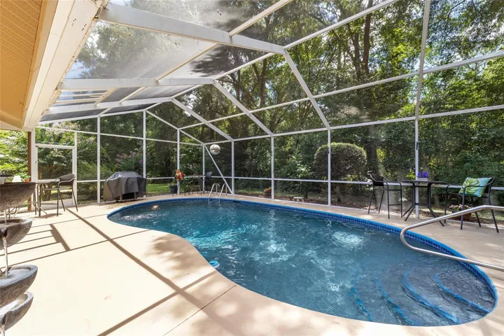Landscaping provides privacy