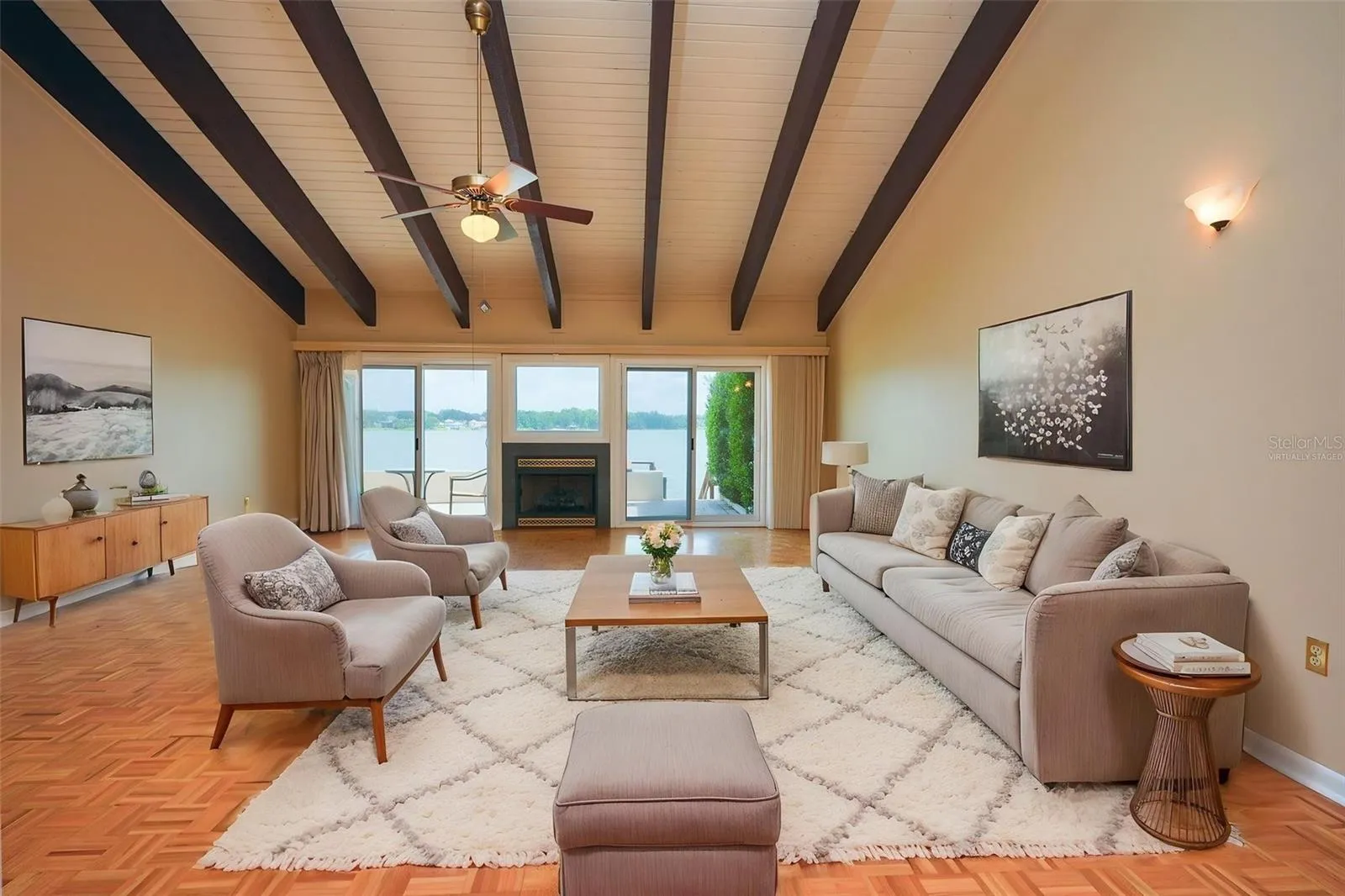 Great Room - virtually Staged